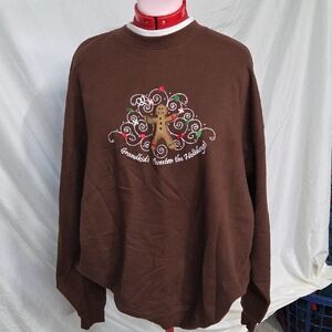 Charming Brown Holiday Sweatshirt
